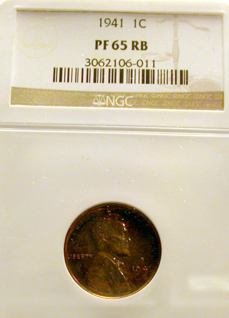 1941 P Lincoln Cent, NGC Certified Proof 65 Red/Brown - Click Image to Close